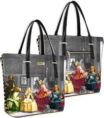 Bolso Cuadro Meninas Pepita Pérez - Negro