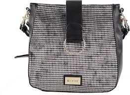 Bolso Bandolera Mujer Pata de Gallo Multicolor