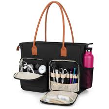 CURMIO Bolsa Médica Multifuncional con Bandolera - Negro