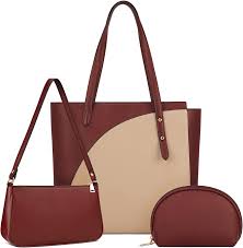 Conjunto de 3 Piezas: Bolso de Hombro de Cuero para Mujer NEWHEY