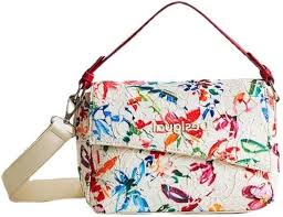 Bolso Bandolera Desigual Vision Lace Blanco 22SAXA27