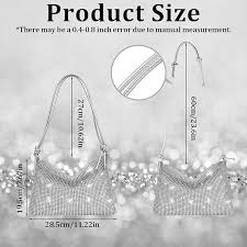 Bolso Plateado de Fiesta para Mujer