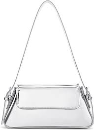 Bolso de Noche Plateado Y2K para Mujer