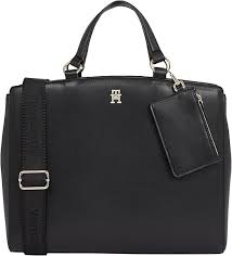 Bolso Satchel Tommy Hilfiger Mujer con Monedero Negro