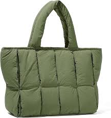 Bolso Portátil Verde de 14 Pulgadas para Mujer