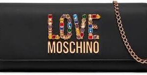 Clutch Negro Love Moschino para Mujer