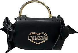 Bolso Mini Love Moschino con Lazos Laterales - Negro