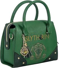 Bolso Slytherin Premium: Verde y Dorado