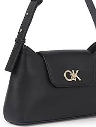 Bolso Bandolera Calvin Klein Re-Lock 28 cm Negro