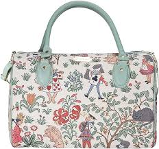 Bolso Grande de Viaje Mujer - Diseño Floral Alicia en el País de las Maravillas