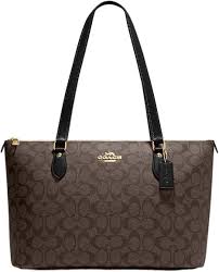 Bolso de Piel Gallery para Mujer - Marrón/Negro