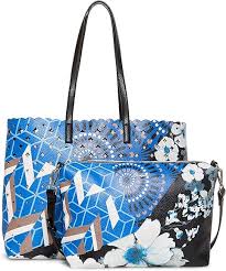 Bolso de Mano Geopatch Seattle de DESIGUAL para Mujeres - Azul Único